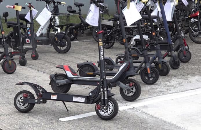 警方打擊非法駕駛電動可移動工具