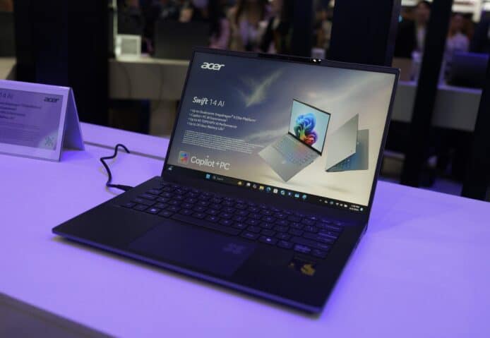 【COMPUTEX 2024】Acer Swift 14 AI 登場     觸控板自動閃爍 + AI 回顧功能