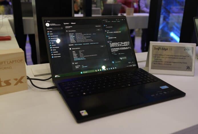 【COMPUTEX 2024】Acer 推出全新 Swift Edge 16　搭載 AMD Ryzen 8040 + AI 降噪