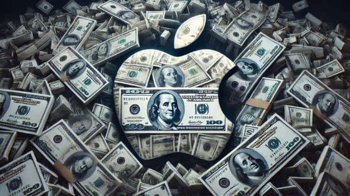 AI 生成 Apple Logo 和鈔票