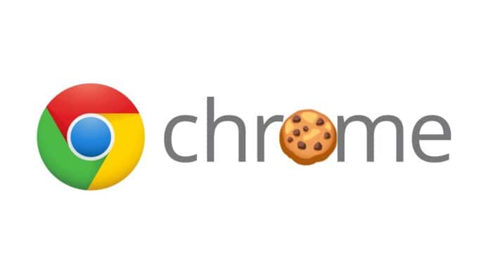 Chrome logo with cookie emoji