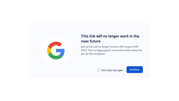 Google 短網址服務明年完全終止