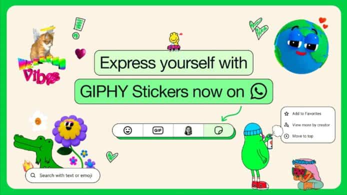 WhatsApp GIPHY Stickers