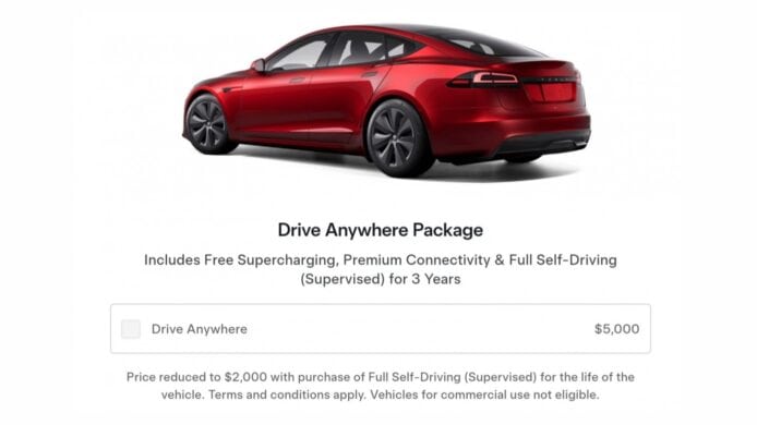 Tesla Drive Anywhere Package