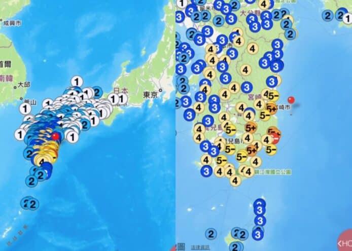 日本地震等災害必裝 Apps【教學】接收地震、颱風、豪雨警報 + 強震監測圖層