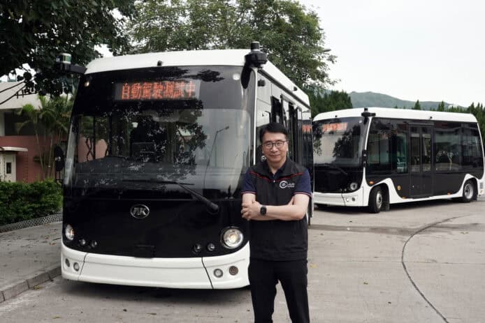 香港自動駕駛小巴載人測試    月底起於錦綉花園進行