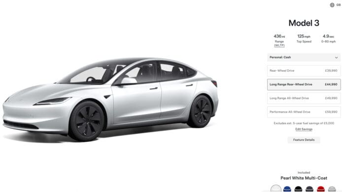 Tesla Model 3 Long Range RWD