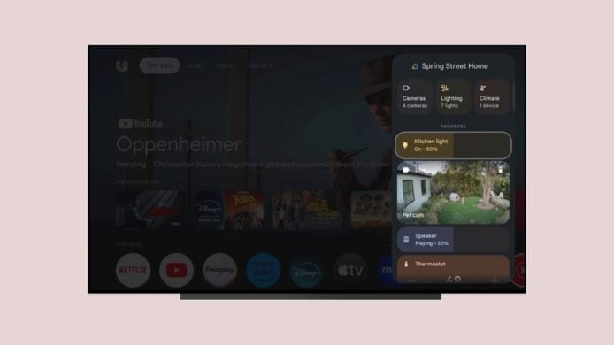 Google TV Home Panel