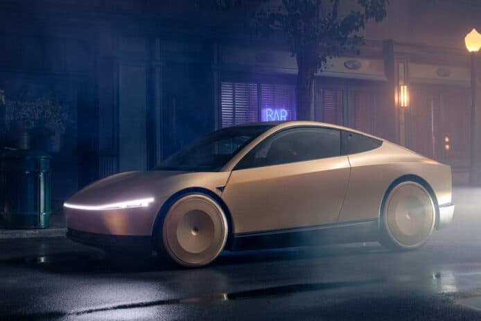 Tesla Cybercab 全自動的士登場　完全自動配合無線充電 + 不設軚盤腳踏