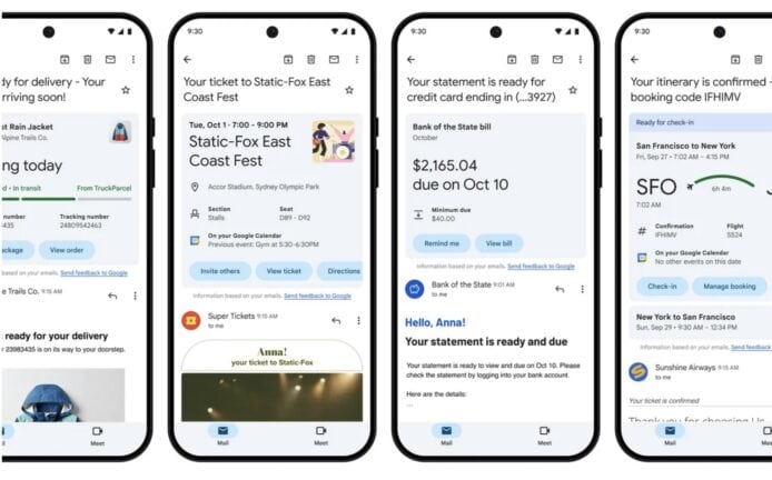 Gmail 推出新功能 Summary cards    讓用戶更易找到重要資訊