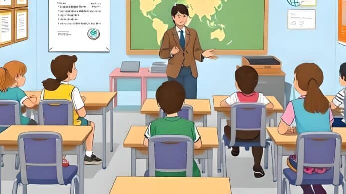 AI 生成圖片, 美國課室