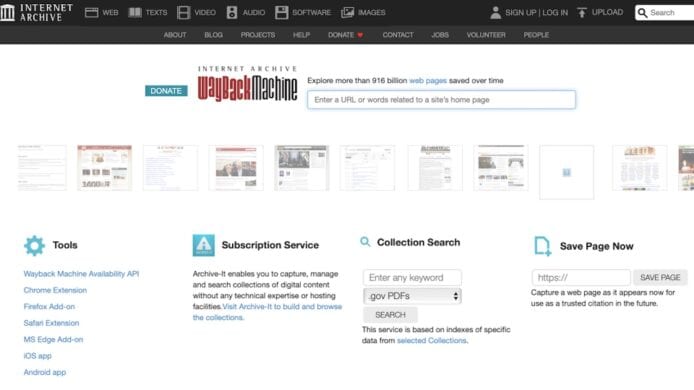 Wayback Machine 恢復部分功能　上月初遭受 DDoS 攻擊後暫停服務