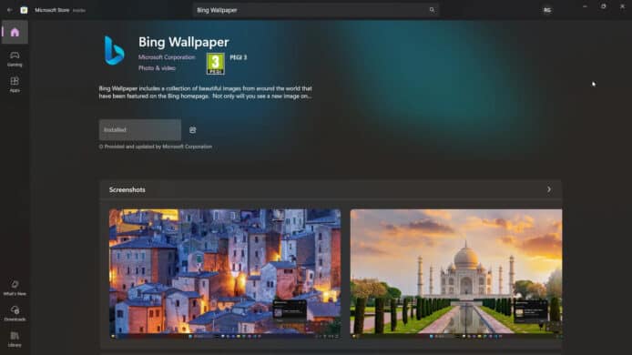 Microsoft 推出免費 Bing 桌布 App　運作模式被指類似惡意軟件