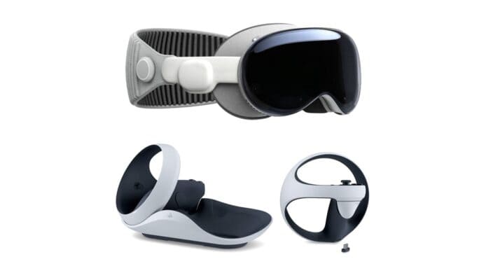Apple Vision Pro, PSVR2 控制器