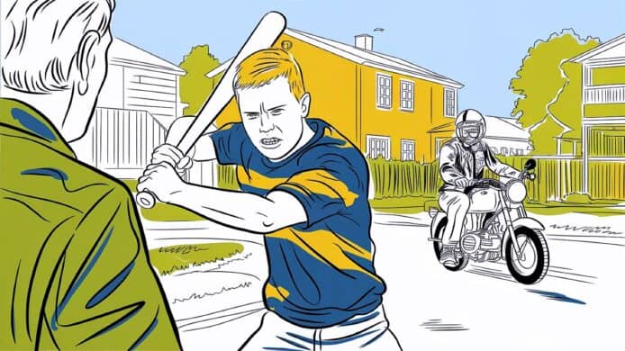 AI 生成新聞插圖 瑞典青少年暴力