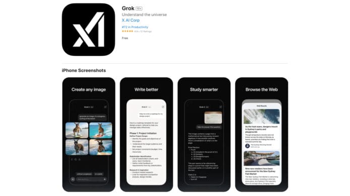 Grok iOS App, xAI