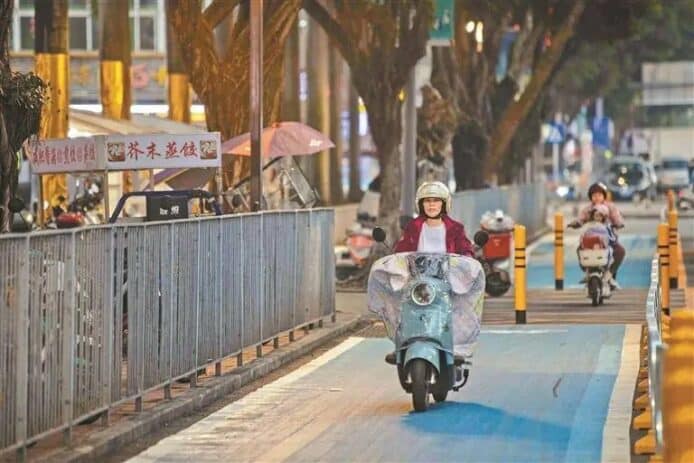 中國深圳首設電動車專用道　減少電動自行車與汽車衝突