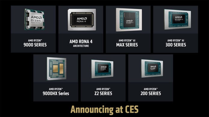 【CES2025】AMD Ryzen 9000 系列處理器更新  涵蓋桌面電腦、手提電腦、手提遊戲機