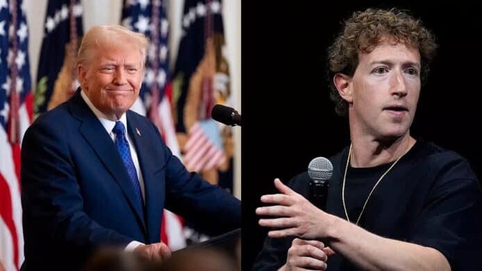 特朗普與朱克伯格