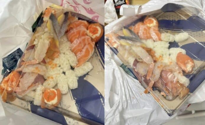 外賣壽司移位變「雜錦丼」   食客指外賣平台處理不當