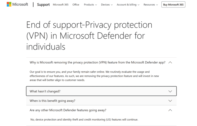 宣布加價後減功能 Microsoft 365 將於月底終止 VPN 功能