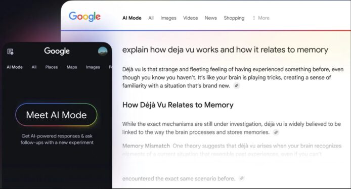 Google 測試全新 AI 搜尋模式，傳統網頁連結或將成歷史