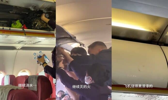 港航客機疑「尿袋」起火　乘客：滅火筒不足、需用飲品滅火