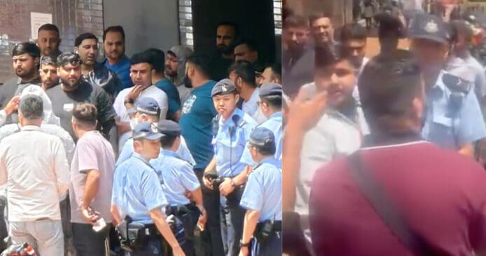 葵涌廣場大批外賣員聚集   討論加薪問題、警方到場勸散人群