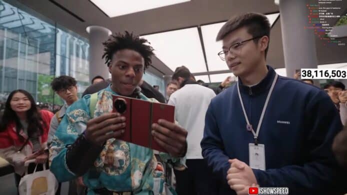 美國網紅 IShowSpeed 深圳看中國科技   狂買華為Mate XT三摺機、叫無人機外賣、比亞迪U8落水