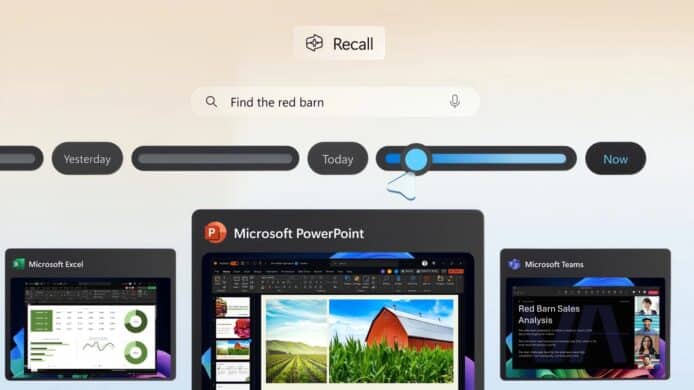 Microsoft AI 「Recall」回顧功能回歸　用戶可自由控制截圖存取權限