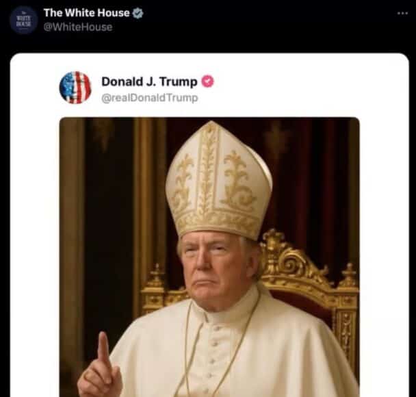 特朗普否認與穿教宗袍 AI 圖像有關 聲稱「只是玩笑」惹天主教界不滿