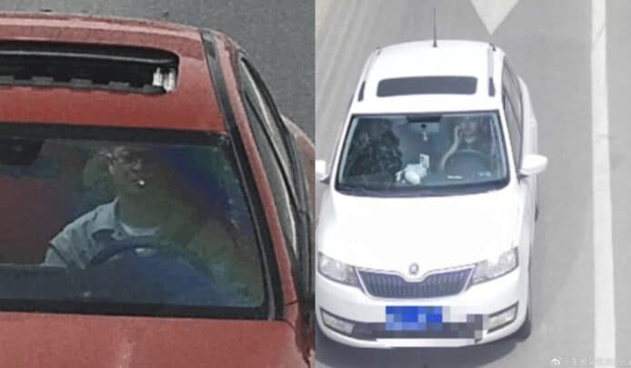 駕車摸臉、玻璃上有鳥糞被扣分罰款   中國路面視像鏡頭執法擺烏龍