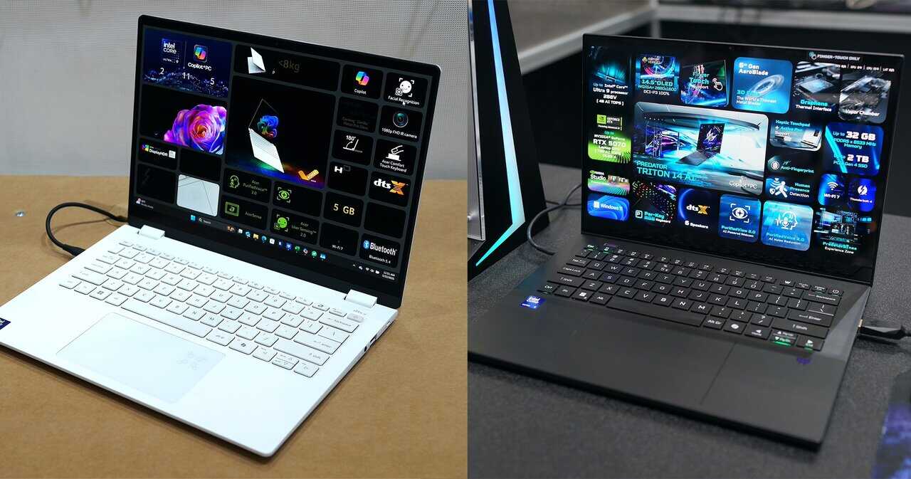 Computex 2025 Acer 新一代 AI 筆電    全球首創石墨烯導熱 + 真正防眩光顯示技術