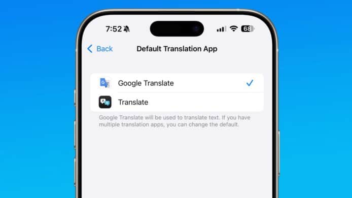 Apple 開放 iOS 預設翻譯 App　改用 Google 翻譯無需每次 Copy Paste