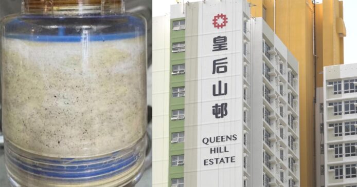 水務處處長：皇后山邨雜質為瀝青夾雜樹脂  不溶於水強調對人體無害