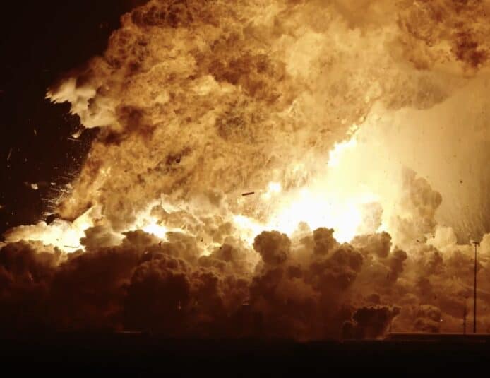 SpaceX 星艦巨爆  德州地面測試變巨型火球事故