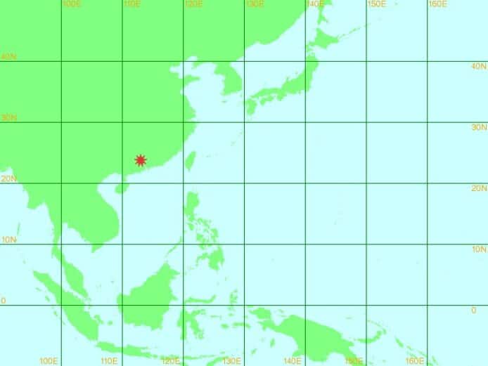 天文台報香港本地有感地震   廣東清遠發生一次 4.3級地震、震源深度約10公里
