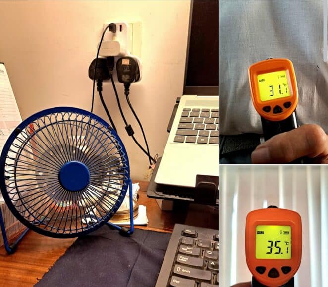 林超英分享降溫秘技   15cm USB 風扇就夠 蜂巢式墊褥再涼 4°C