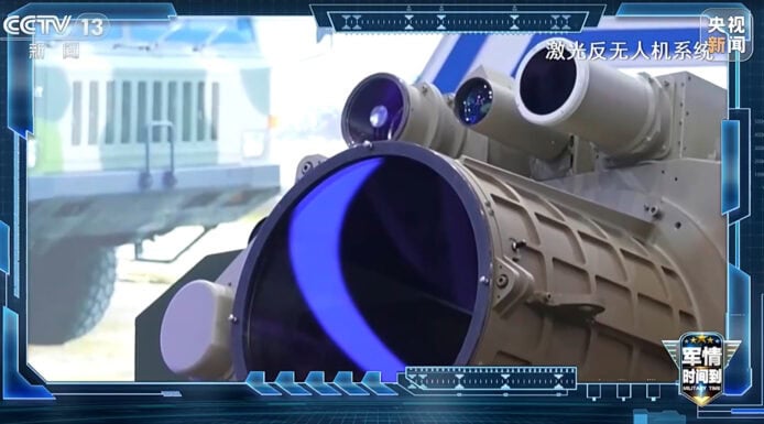 雷射炮 3 公里外秒殺無人機    中國閱兵揭露高科技武器   瞬時功耗可達 500 至 700 千瓦