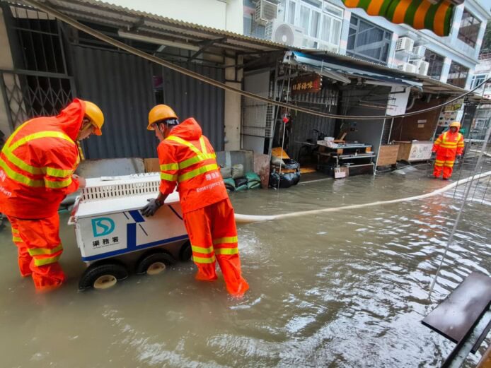 渠務署「淼立識「系統應付樺加沙    水力模型分析全港降雨數據    識別高風險區域