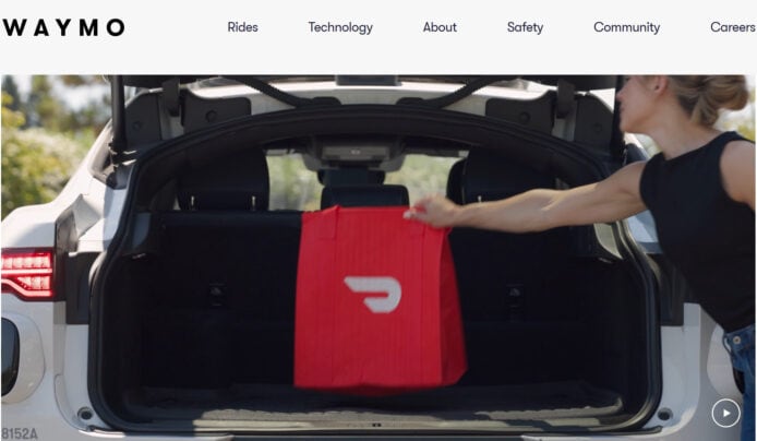 DoorDash 攜手 Waymo 試行無人車送餐  鳳凰城區 816 公里覆蓋範圍率先啟動