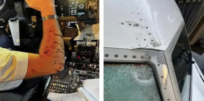 聯航波音 737 Max 8 擋風玻璃疑遭太空垃圾撞擊  機師受傷急降鹽湖城