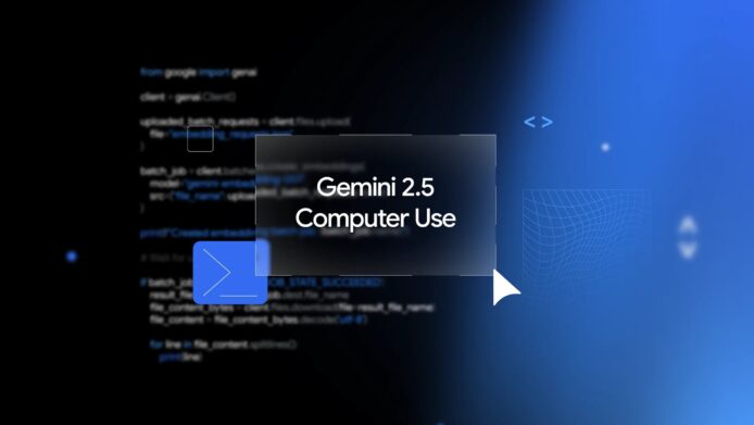Gemini 2.5 Computer Use 模型登場　可理解並代為操控裝置介面　進一步接近通用代理模型