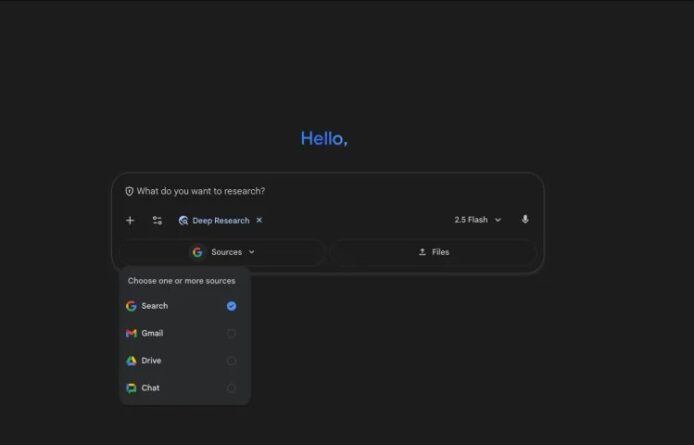 Google Gemini Deep Research 連接工作區資料 整合 Gmail、Drive 及 Chat 進行個人化研究