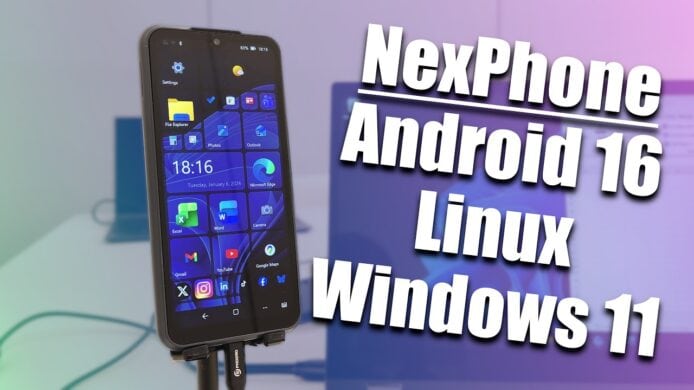 可直接行 Windows, Linux  NexPhone 全新 Android 16 新機發佈   售價約$4300本年第3季出貨