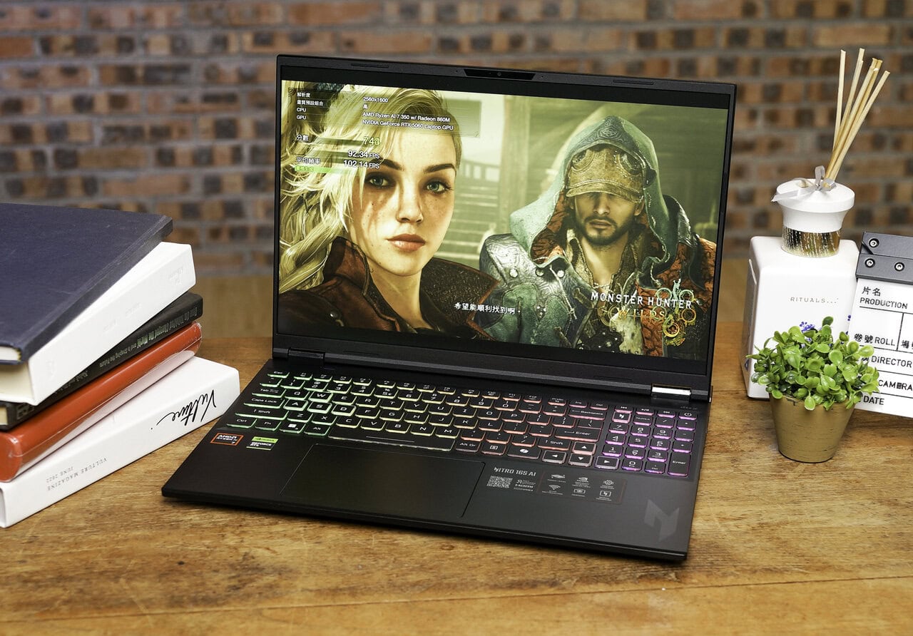 【評測】Acer Nitro 16S   輕薄 AI 電競筆電　為流動玩家而設