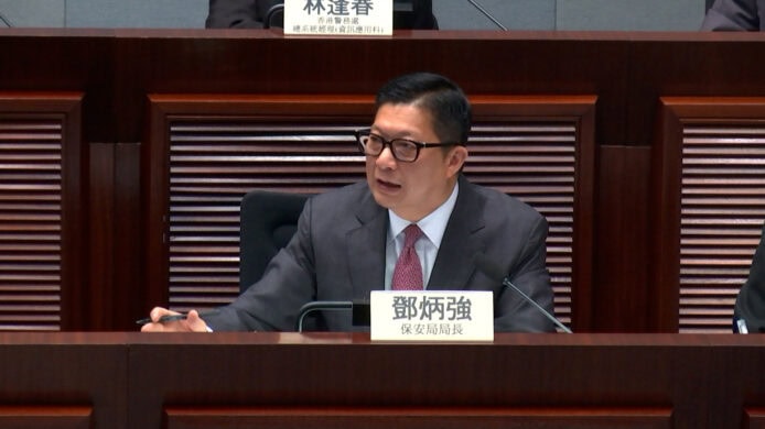 銳眼鏡頭傾向採購國產裝置　鄧炳強強調安全風險：「國家必然穩陣」